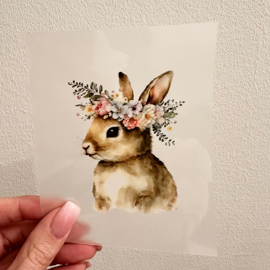 Bügelbild Bunny Blume