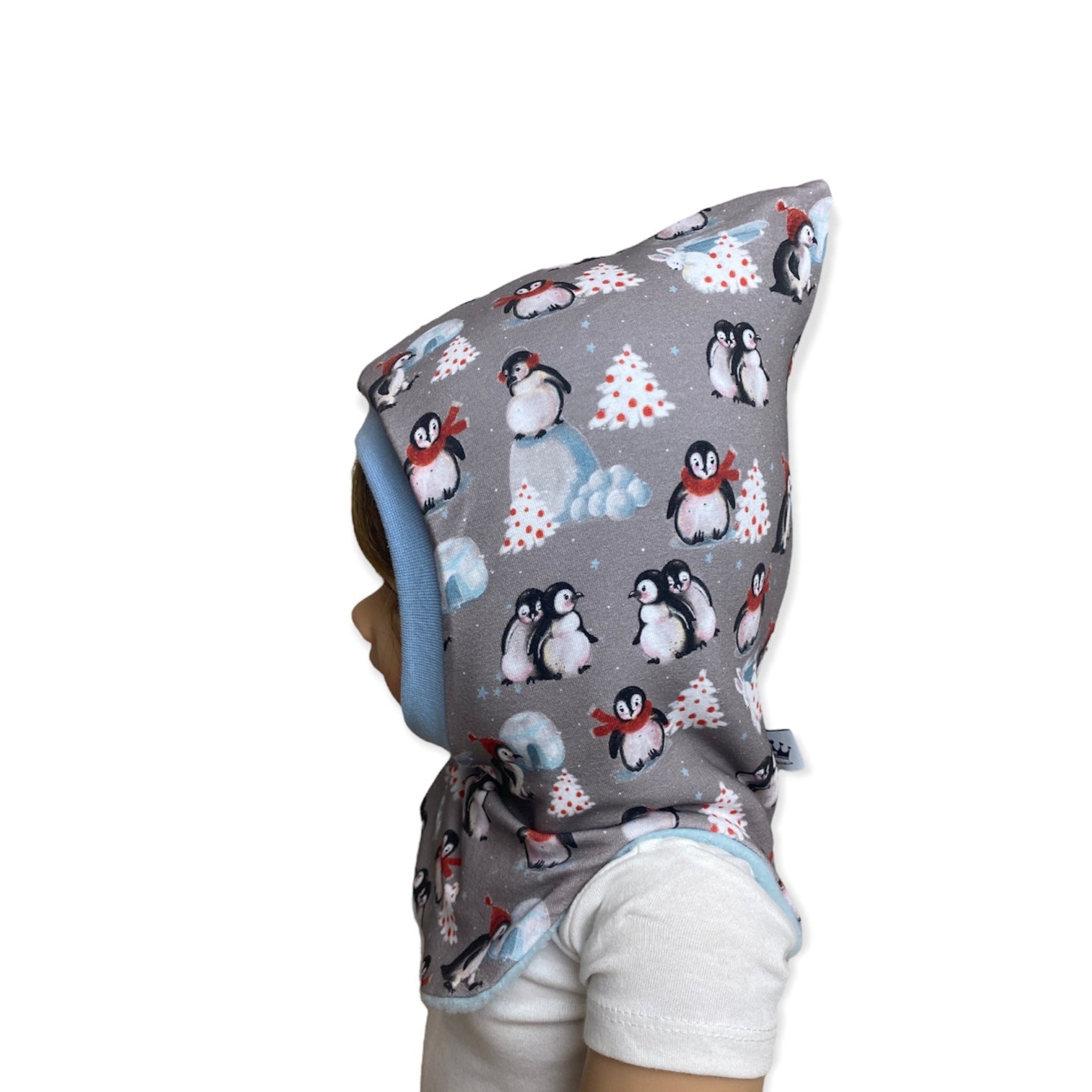 Kinder Schlupfmütze Pinguin