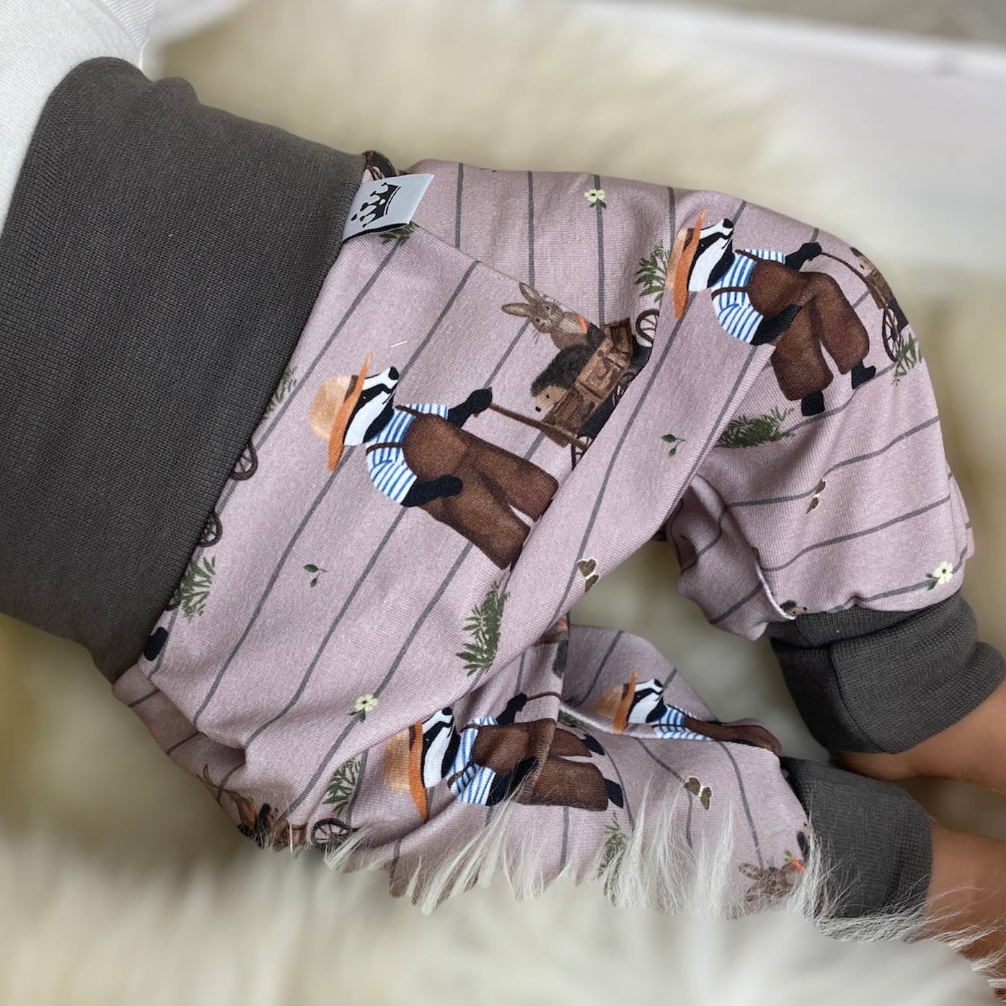 Baby Set Mr.Dachs taupe