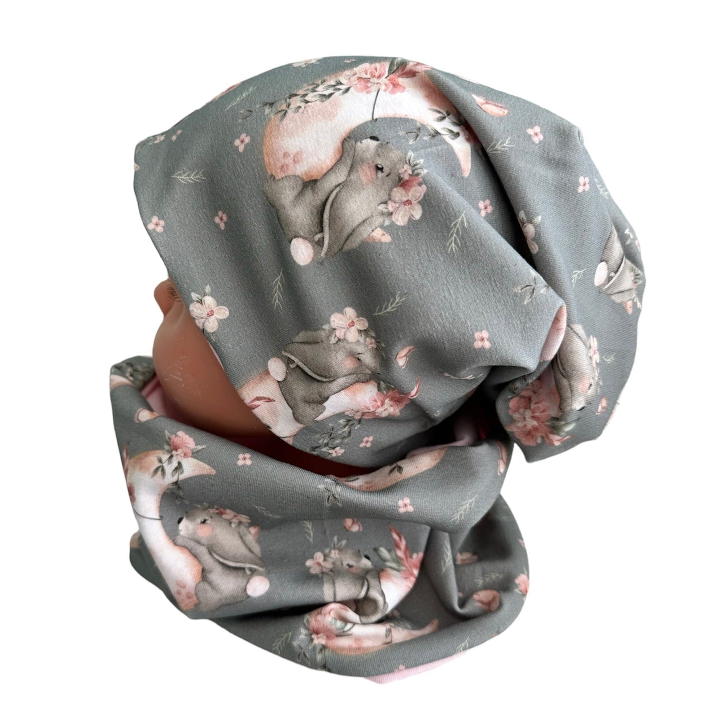 kindermütze boho hase