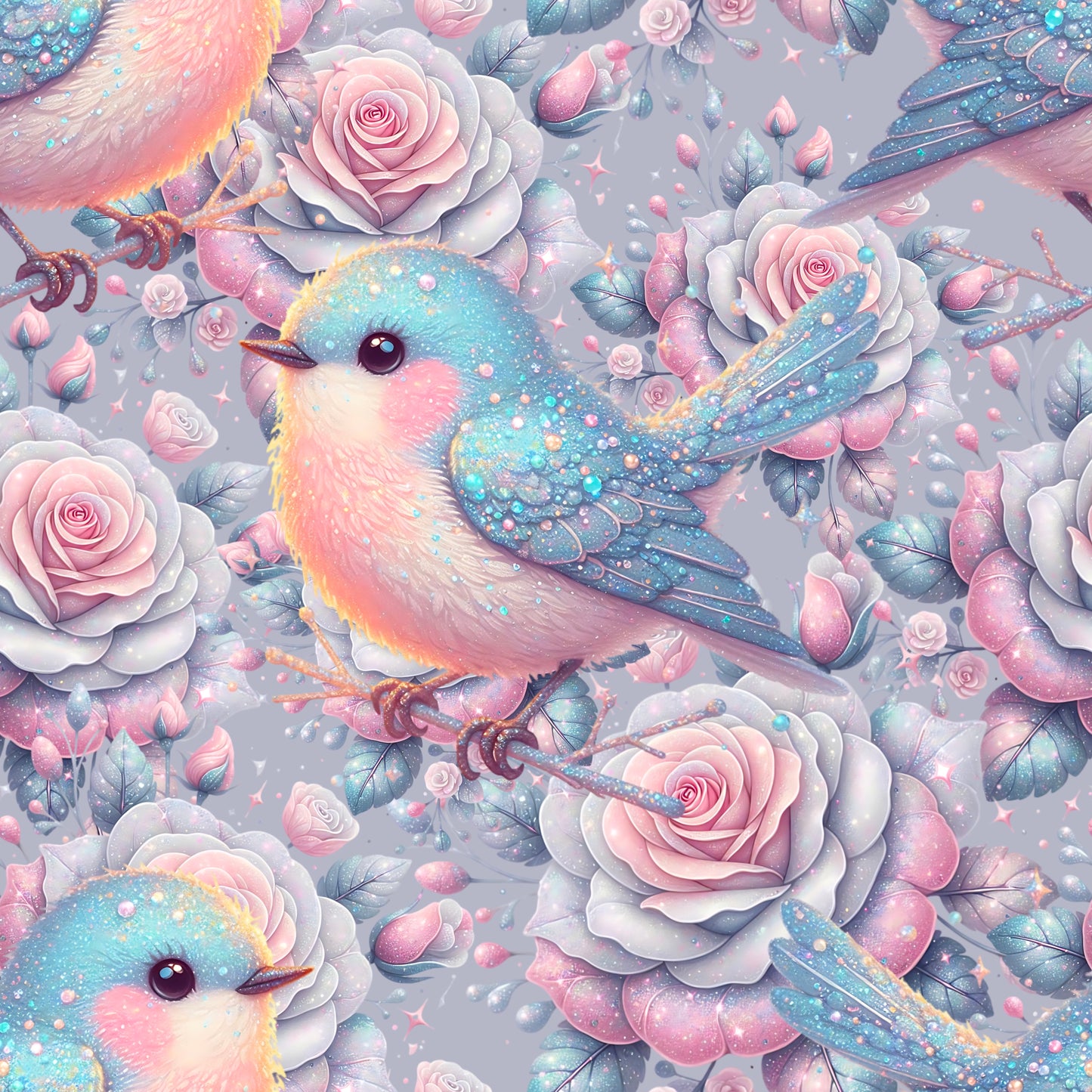 BIO Jersey 3d Optik Glitzervogel  0.5m