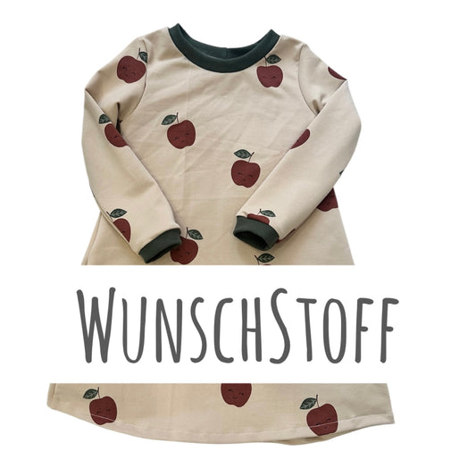 Kleid langarm mit Wunschstoff
