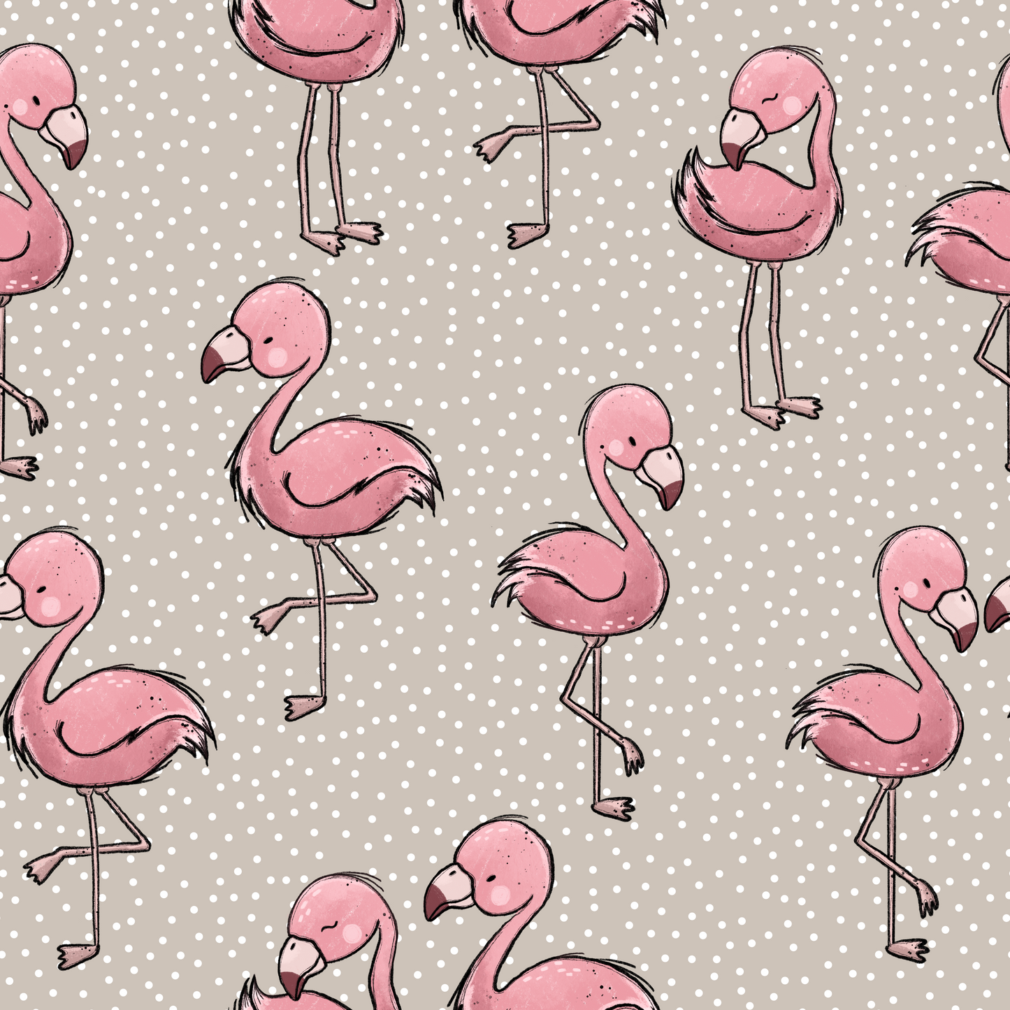 Reststück Flamingo 48cm x VB