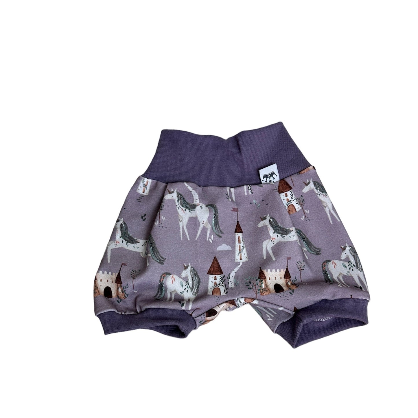 kurze Pumpshose Einhorn lila