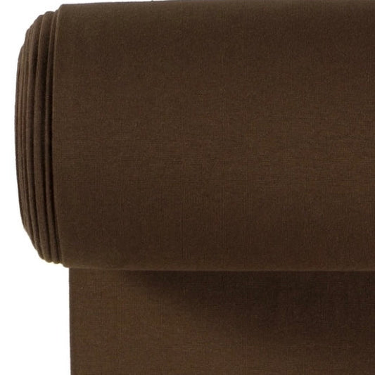 Bündchenstoff braun