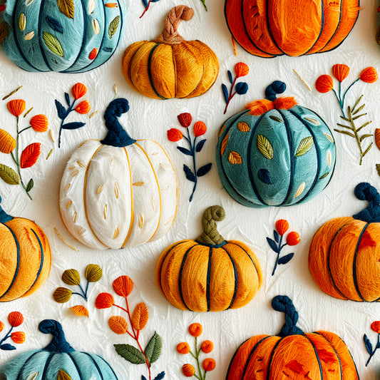 BIO Jersey 3d Optik Kürbis bunt 0.5m