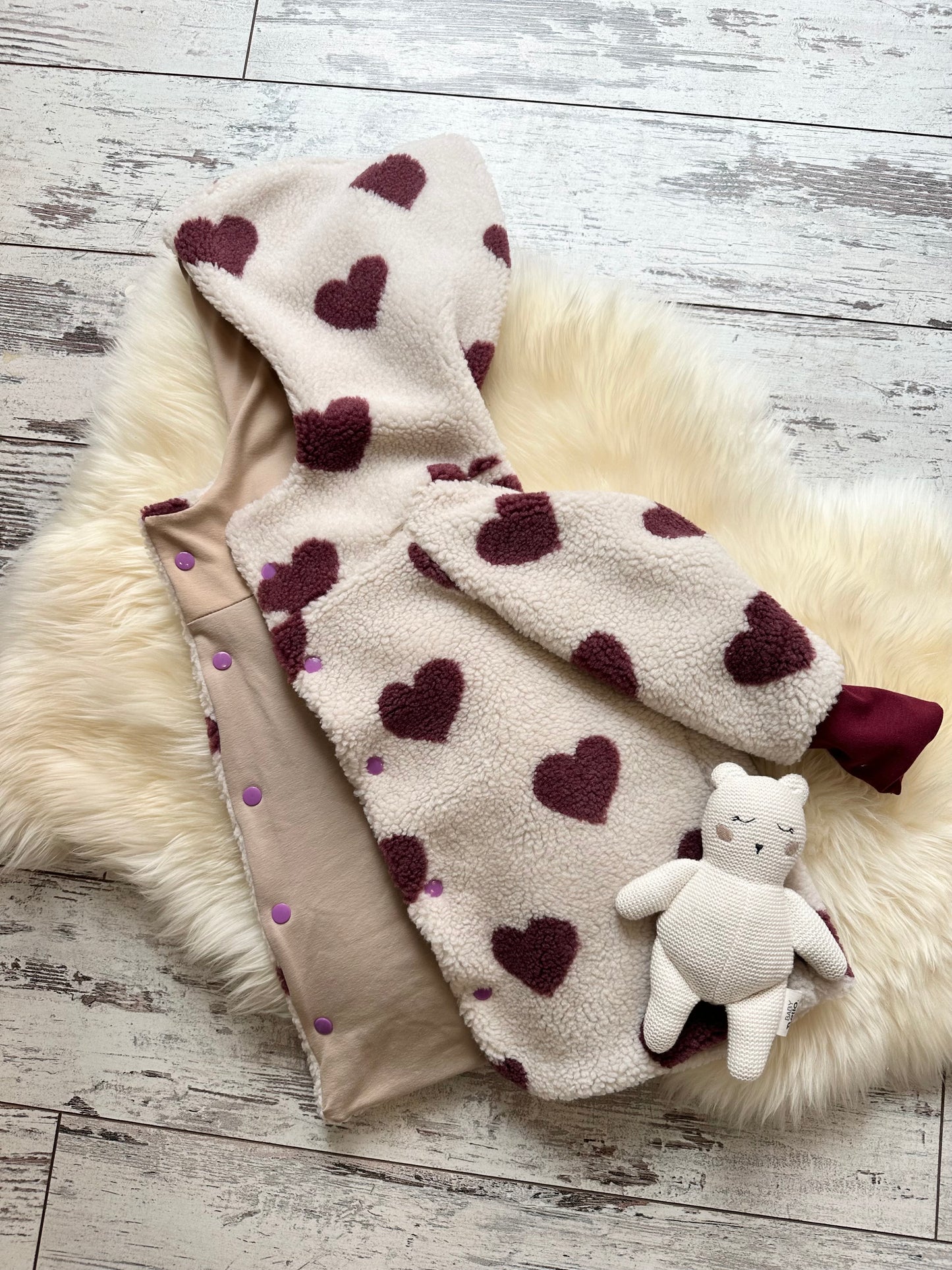 Teddyjacke Herz