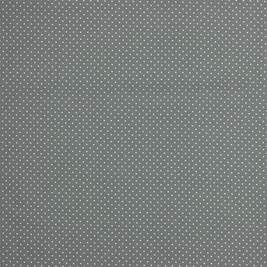 Baumwollpopeline Punkte dunkelgrau (2mm) 0,5m