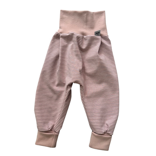 Pumphose rose geringelt