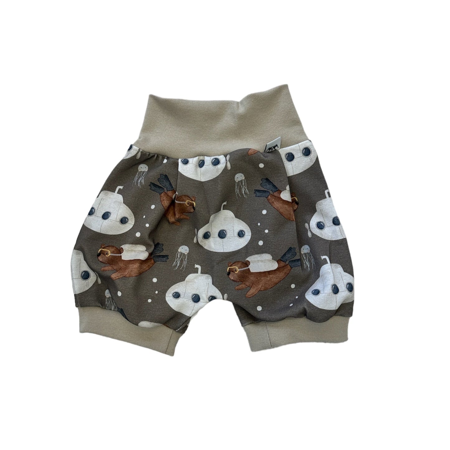 kurze Pumphose taucher braun