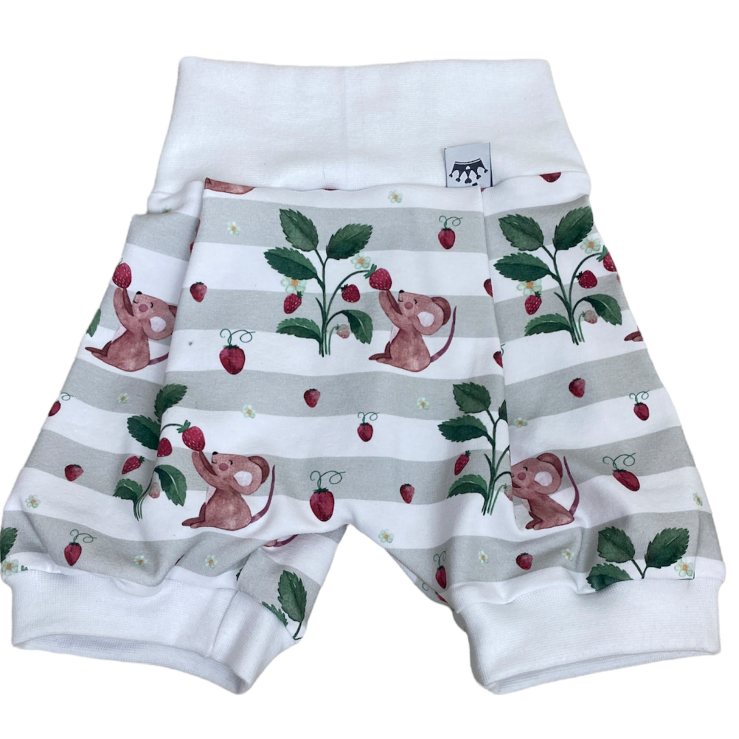 kurze Pumpshose Erdbeeren
