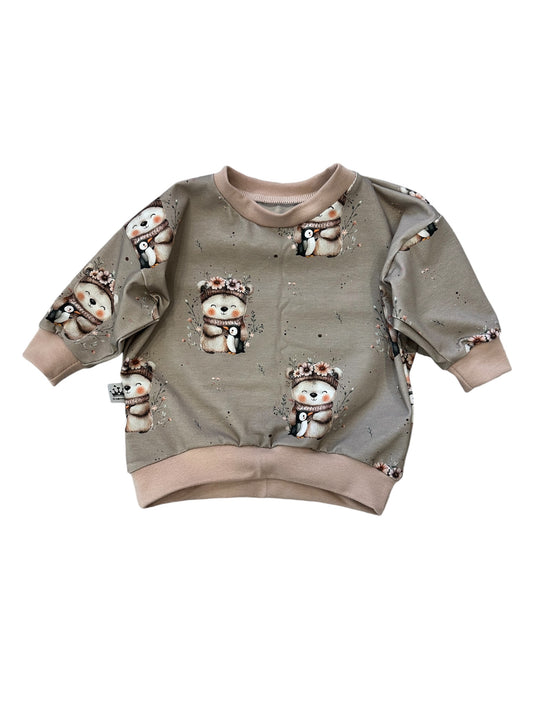 Oversized Pullover Boho Eisbär