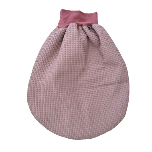 Schlafsack babywaffelstoff rosa