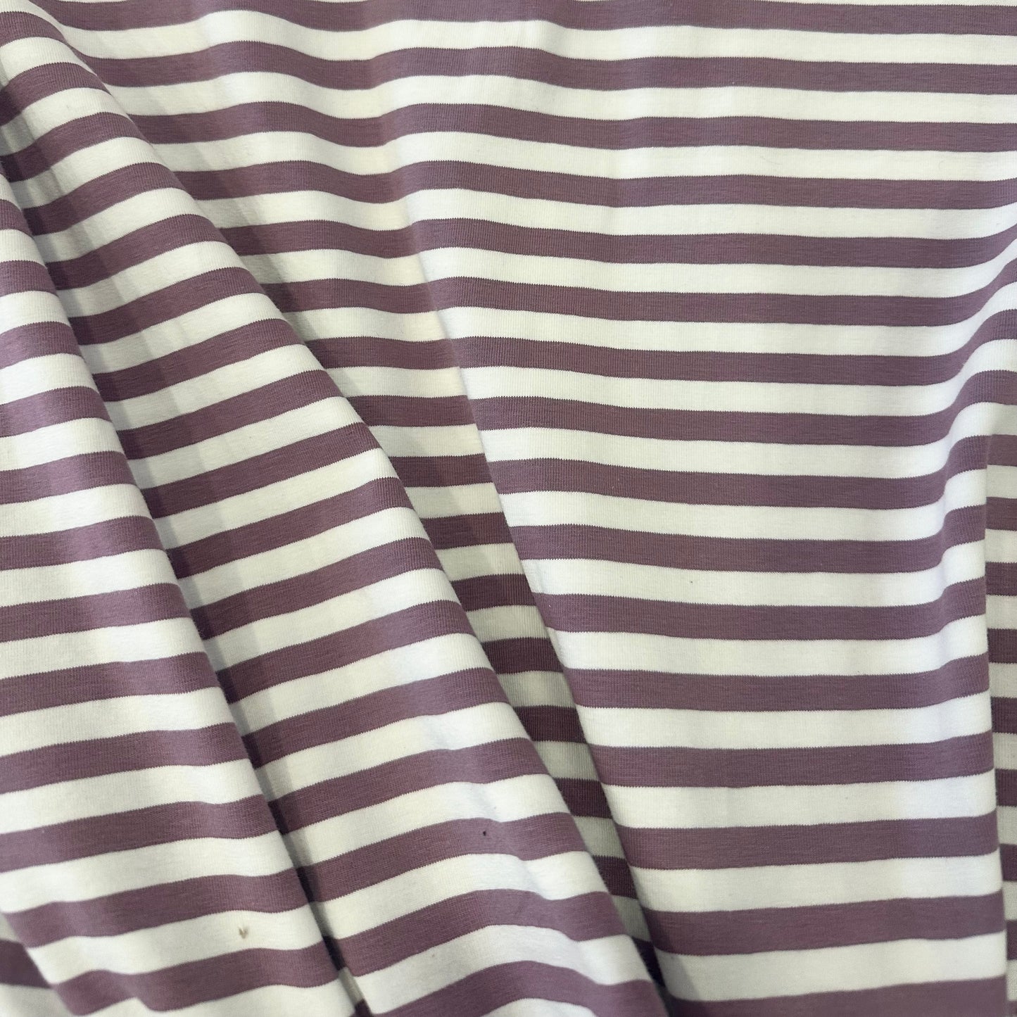 Jersey uni Streifen mauve 0.5m