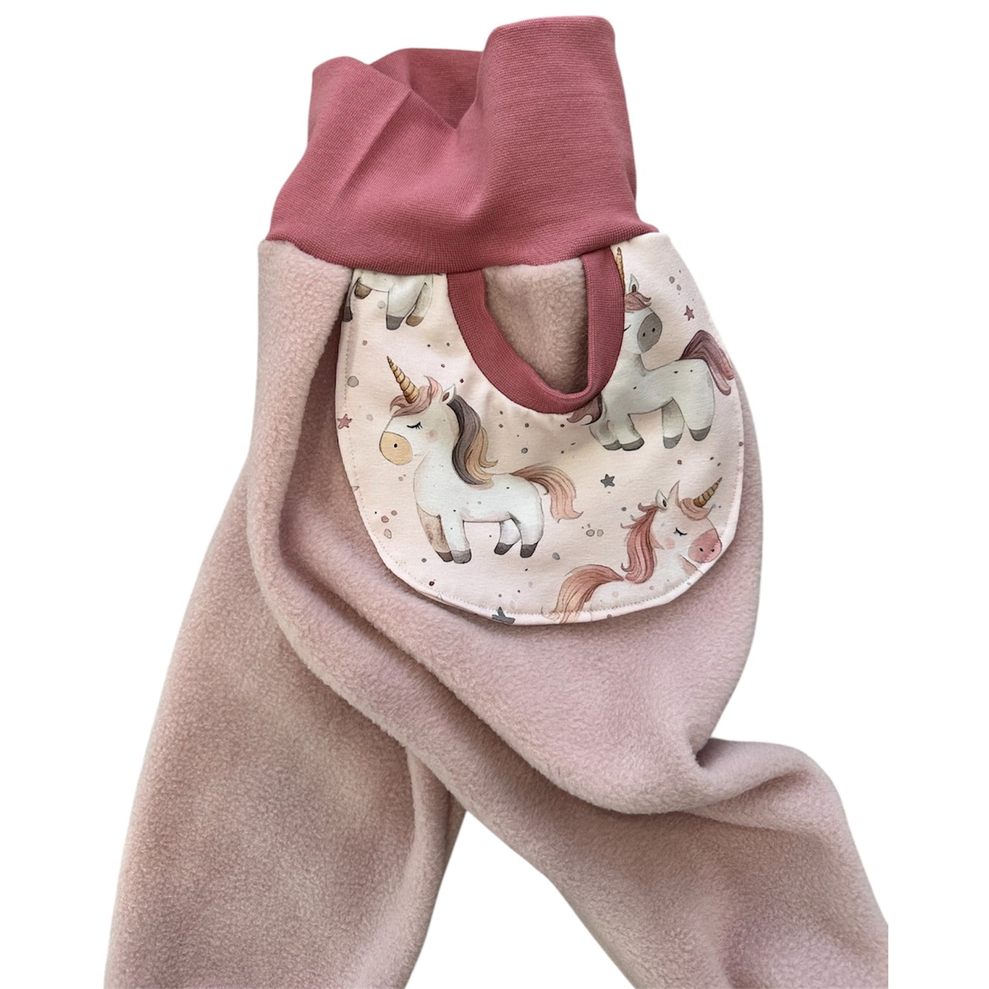 Fleecepumhose Einhorn rosa