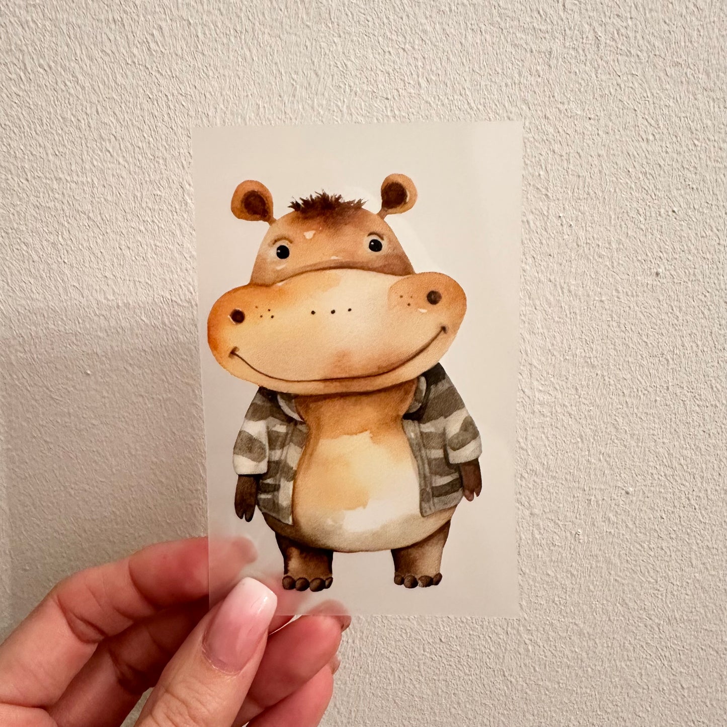 Bügelbild Nilpferd