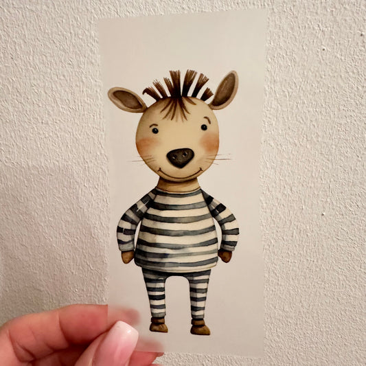 Bügelbild Zebra