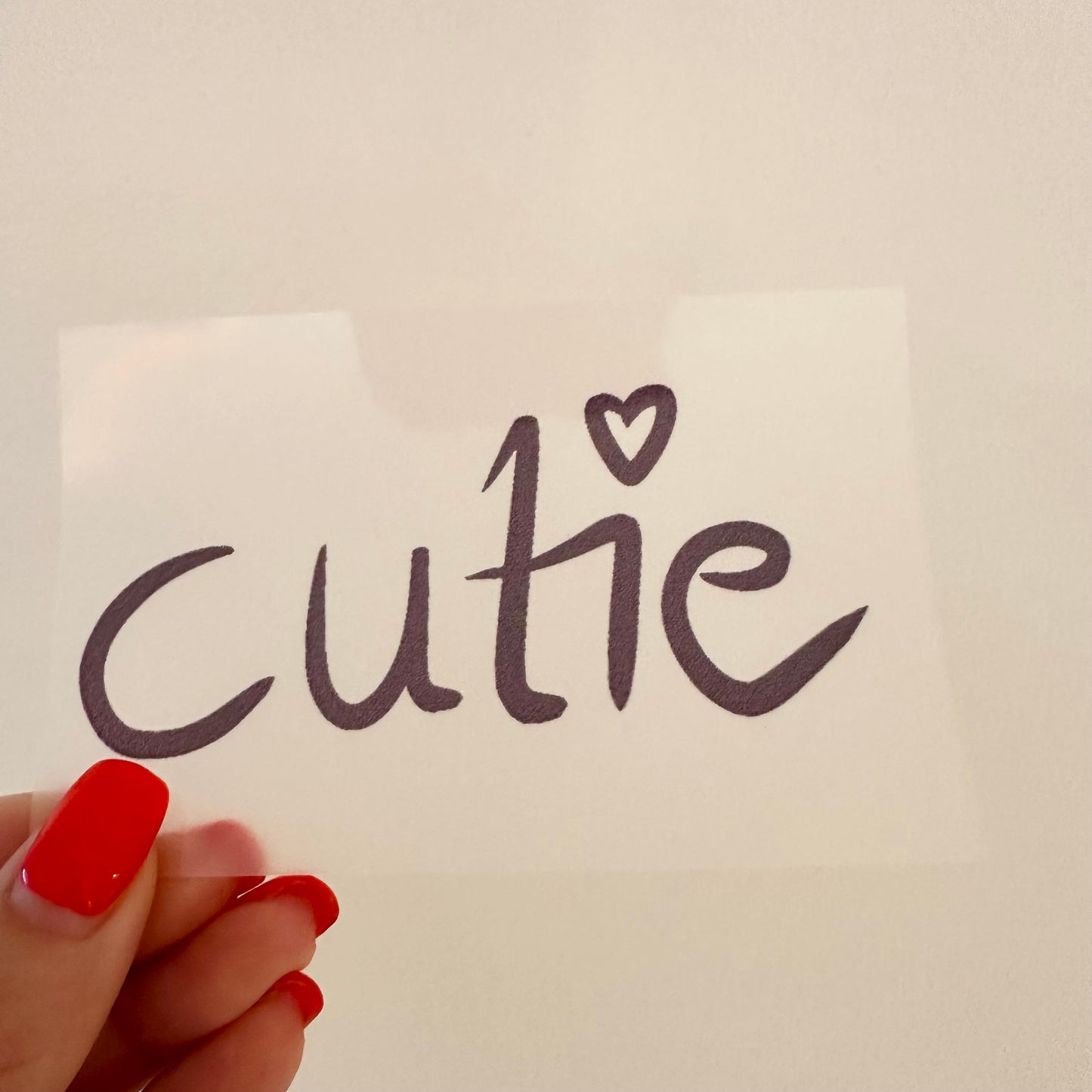 Bügelbild Cutie Lila