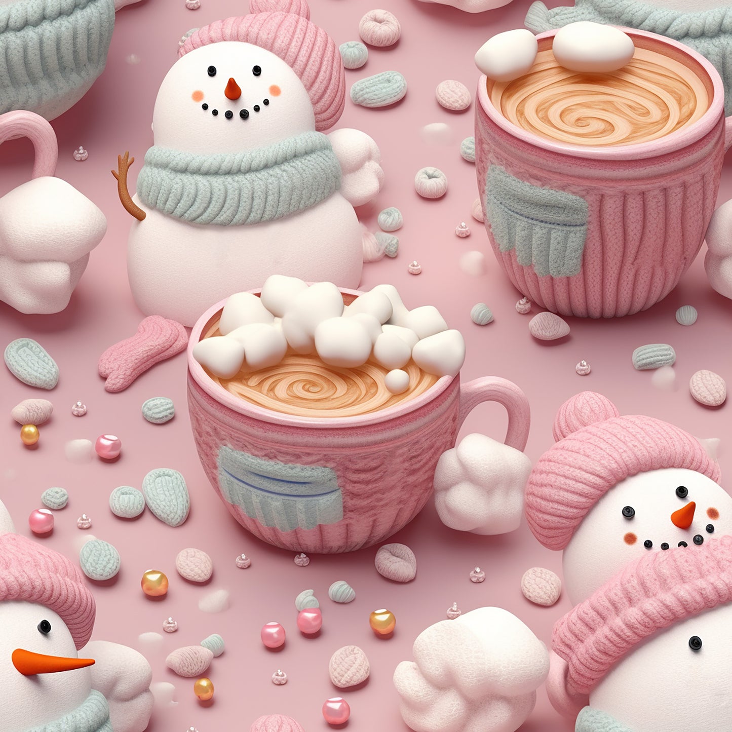 BIO Jersey Marshmallow 3d Optik 0.5m