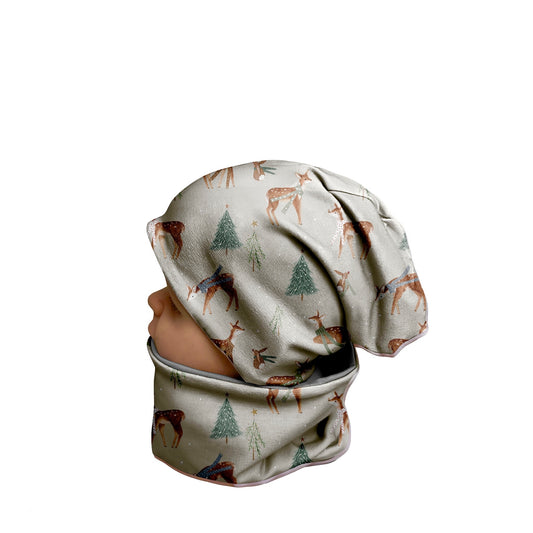 mützen set kinder reh