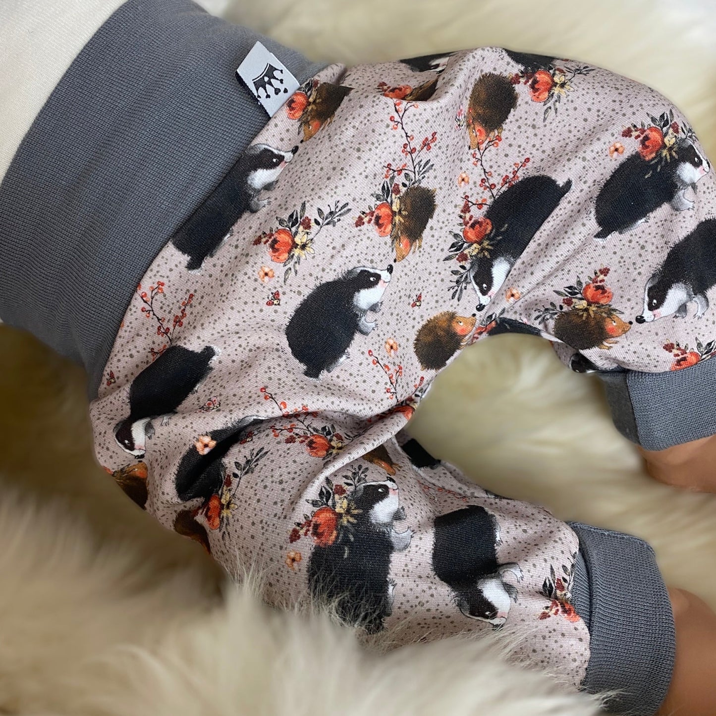 Baby set badger and hedgehog