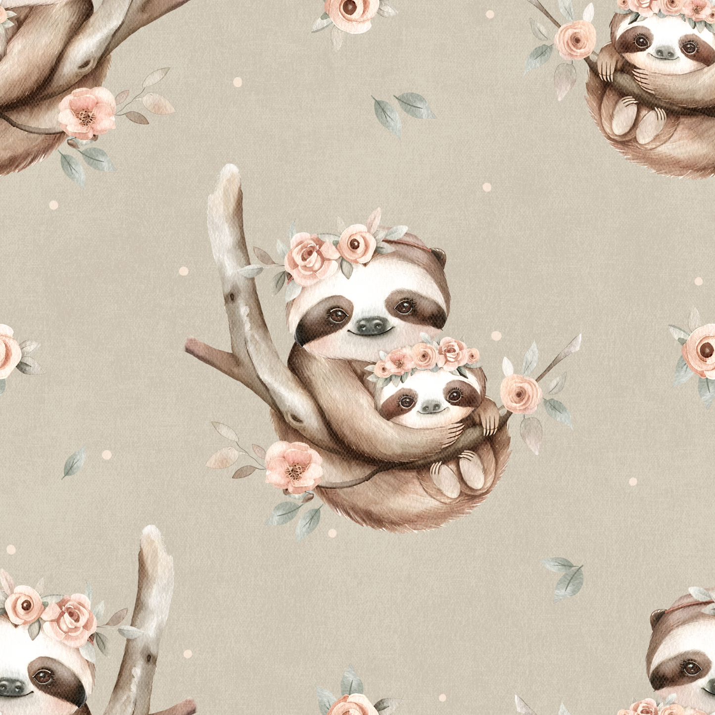 BIO Jersey Faultierfamilie 0.5m