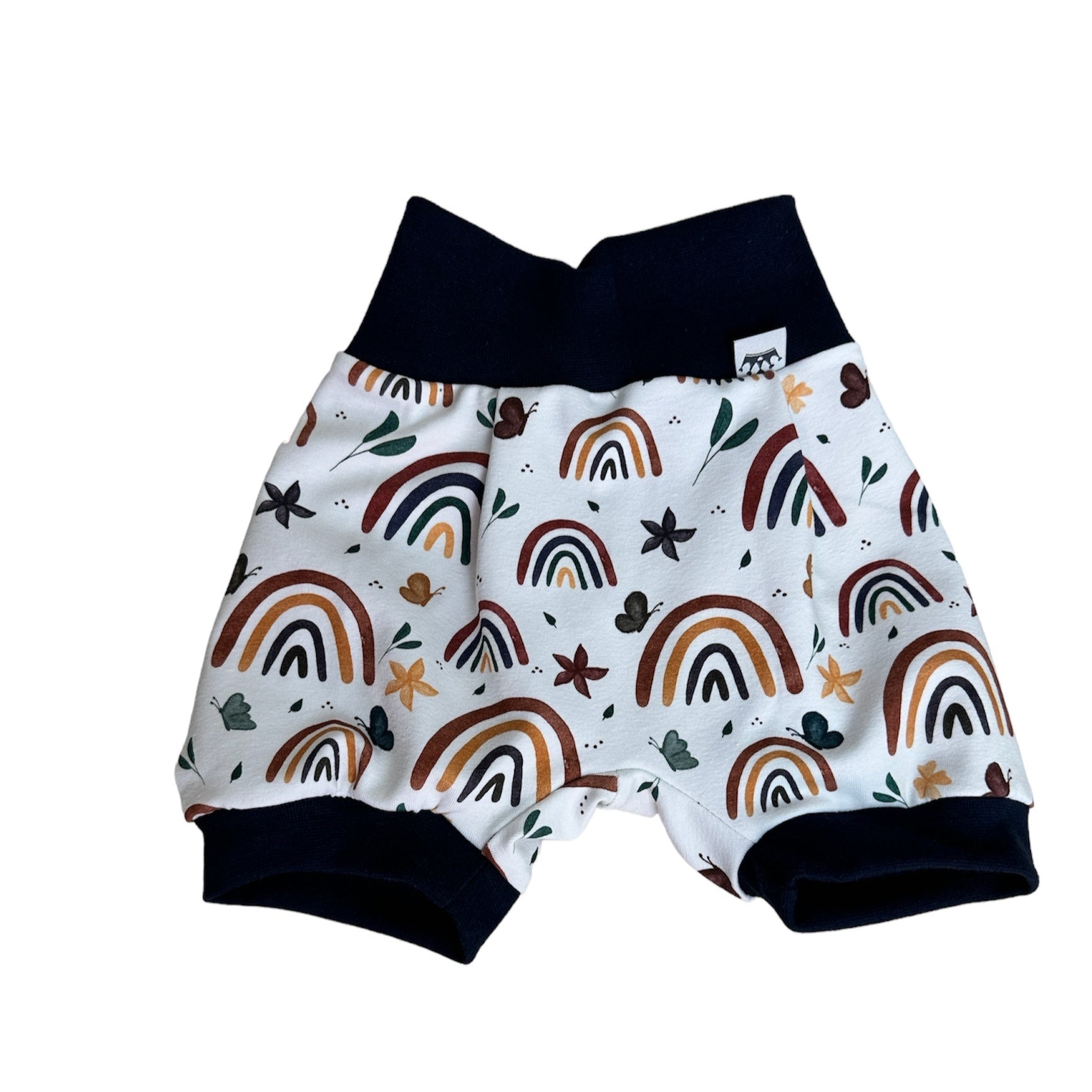 kurze Pumpshose Regenbogen blau