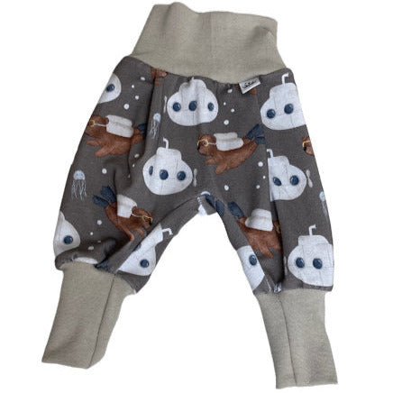 kinderhose mit taucher und u-boot