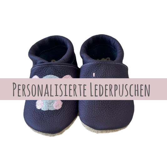 Lederpuschen Personalisiert