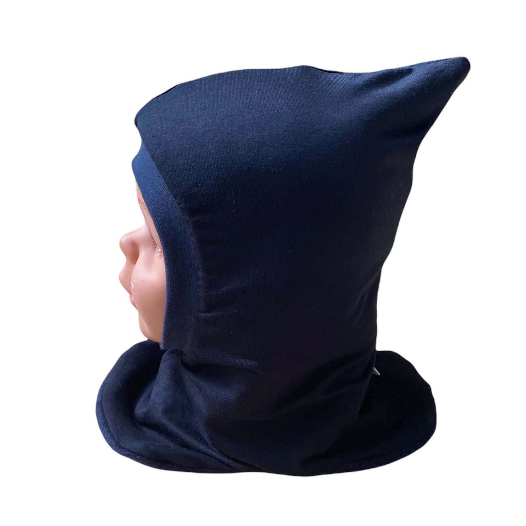 Kinder Schlupfmütze blau