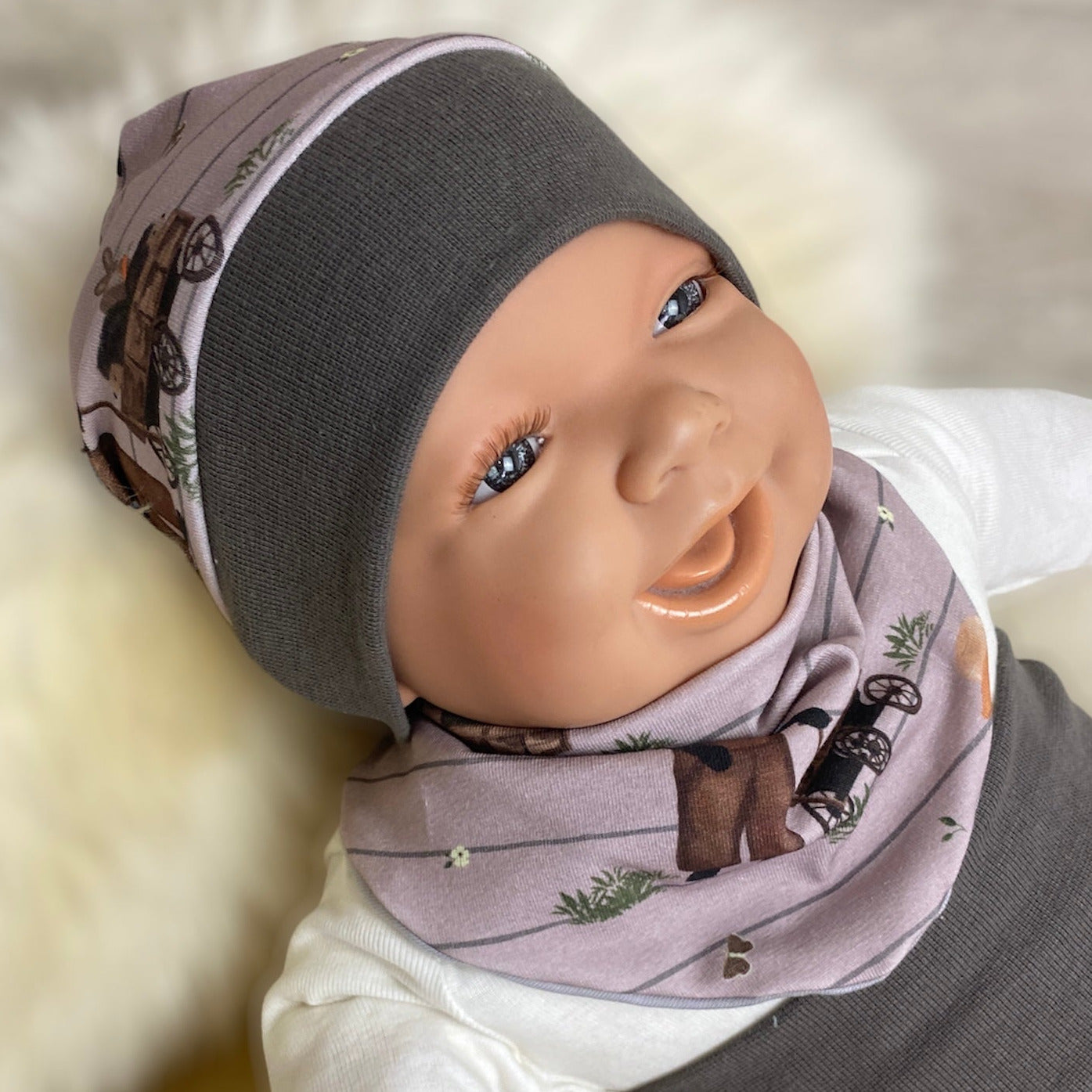 Baby Set Mr.Dachs taupe