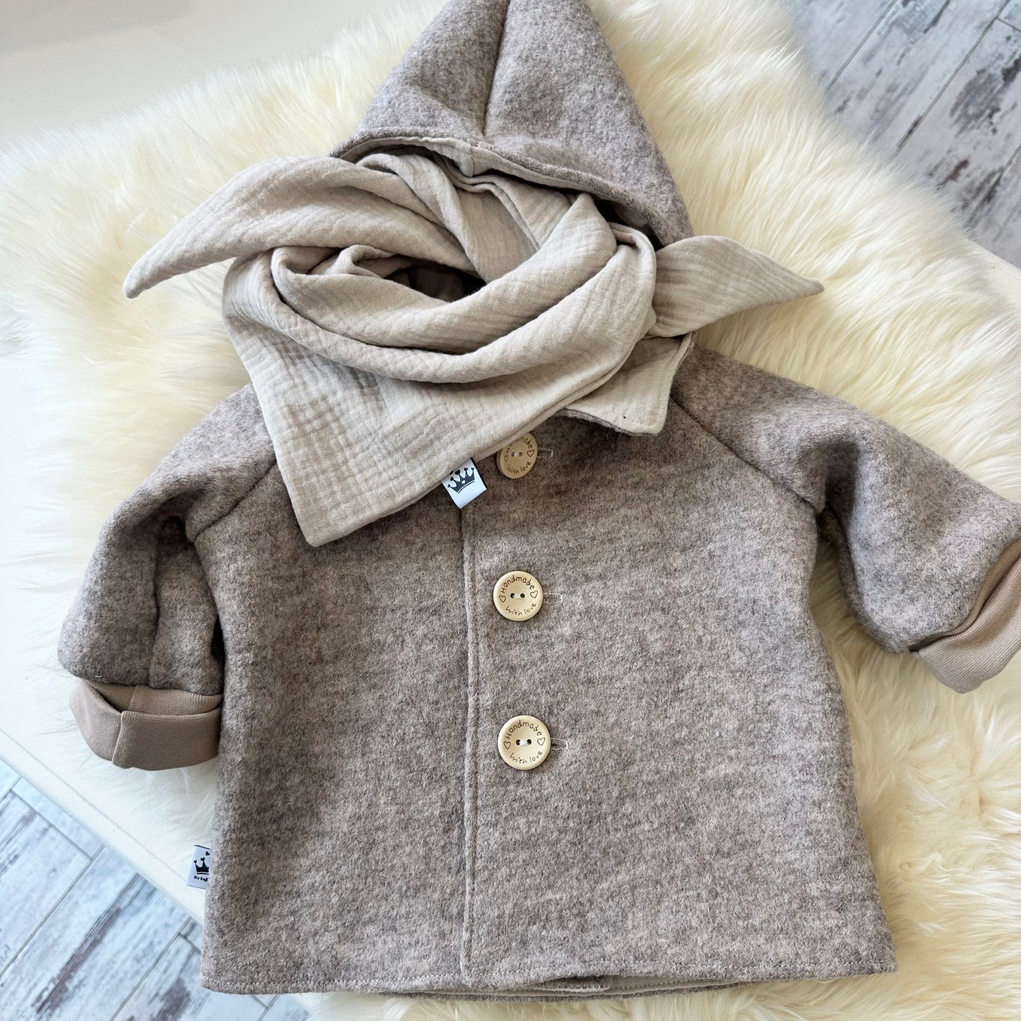 Walkjacke Beige Gans