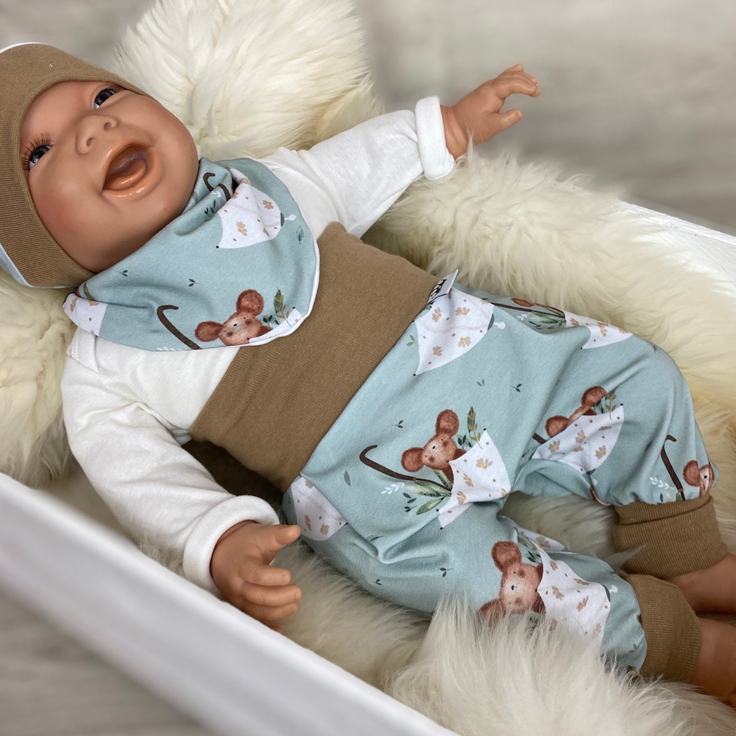 Baby bekleidungsset mint