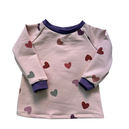 Pullover Herzen rosa