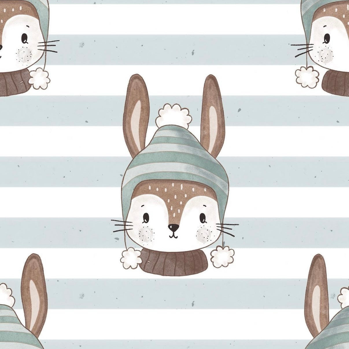 stoff hase im winter