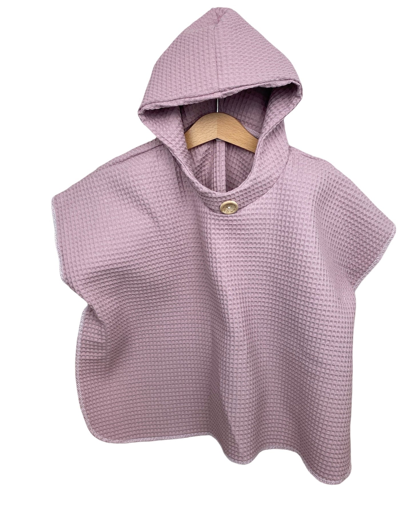 kinder badeponcho rosa