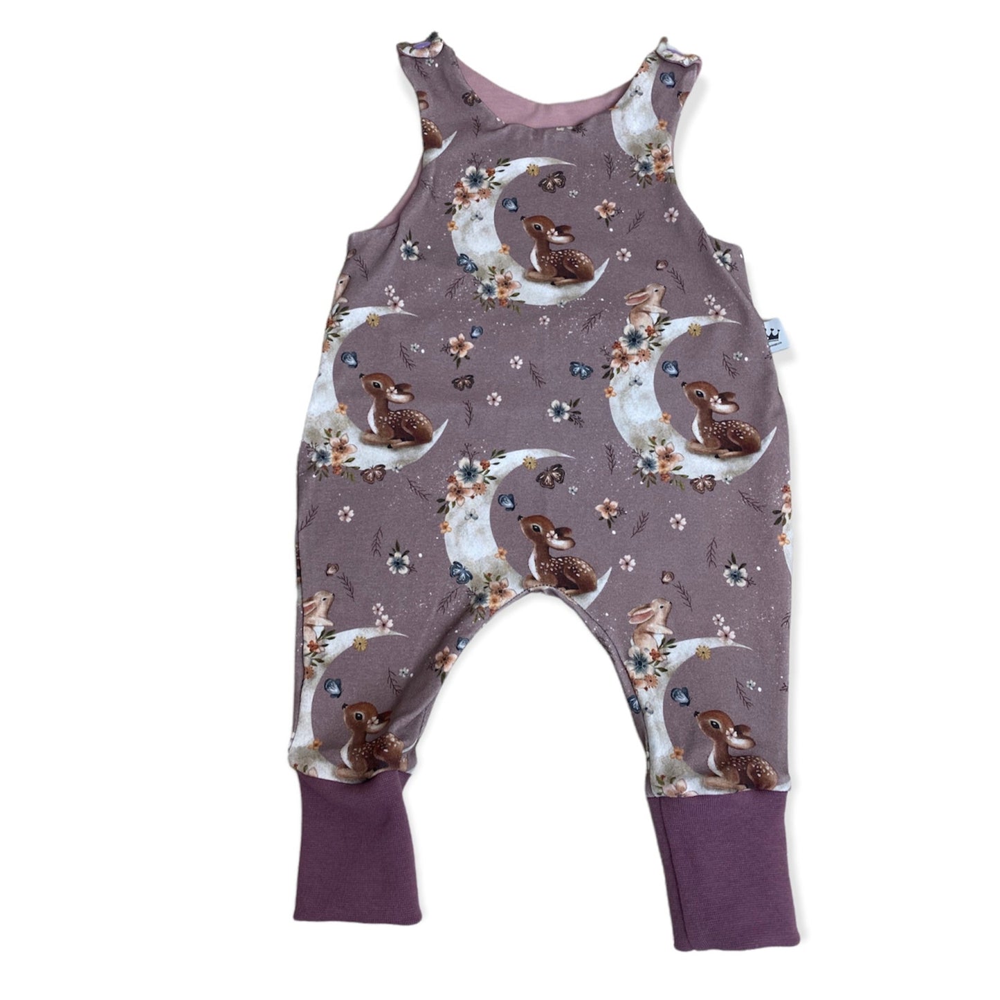 Baby Strampler mauve reh