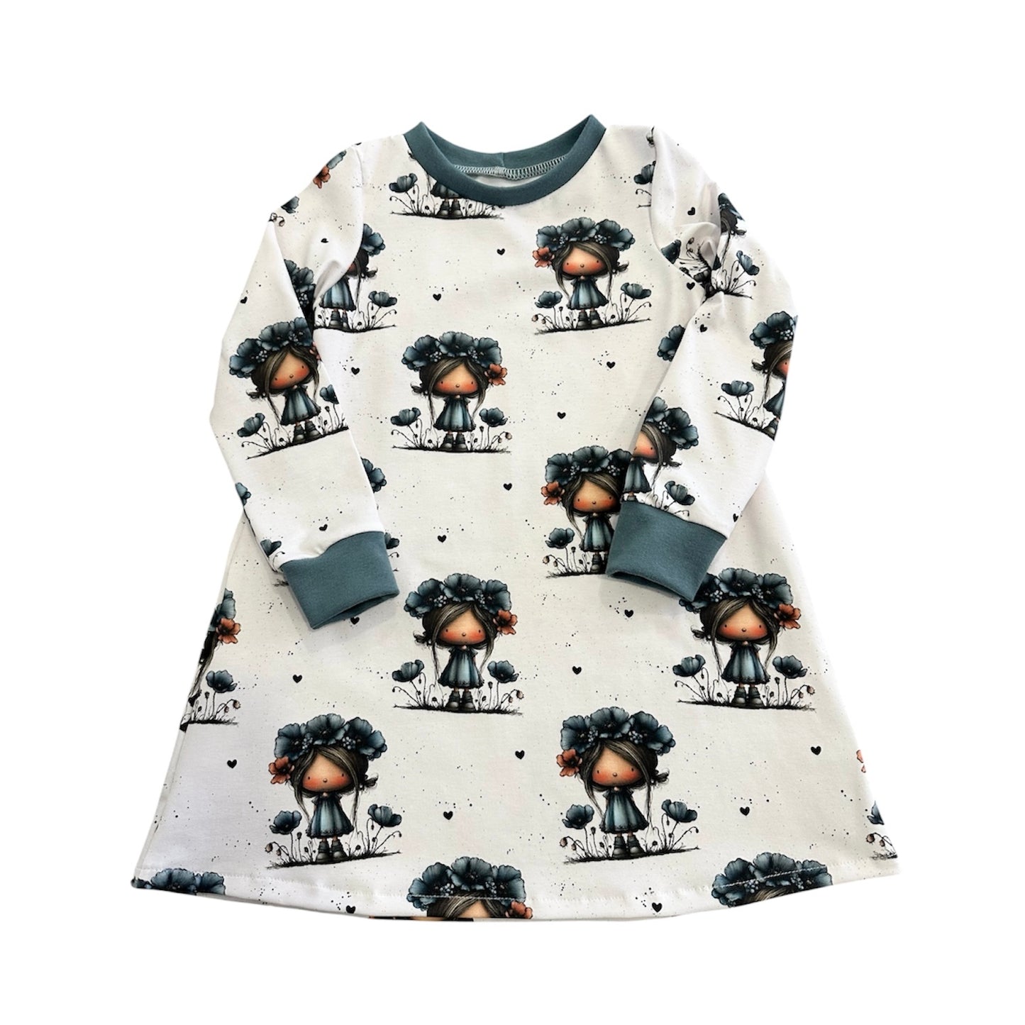 Kleid langarm Mohnmädchen