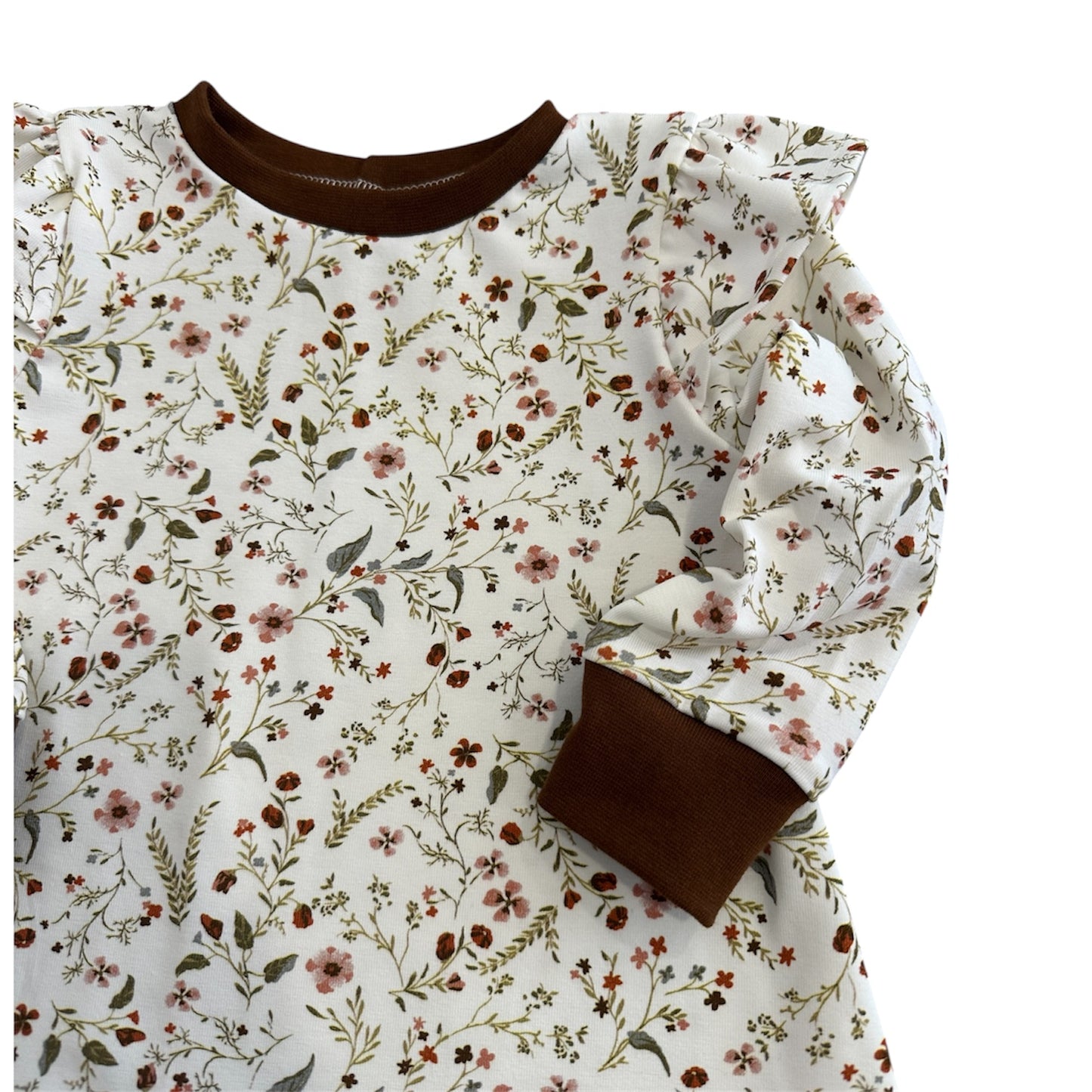 Kleid langarm Rüschen Mille Fleurs