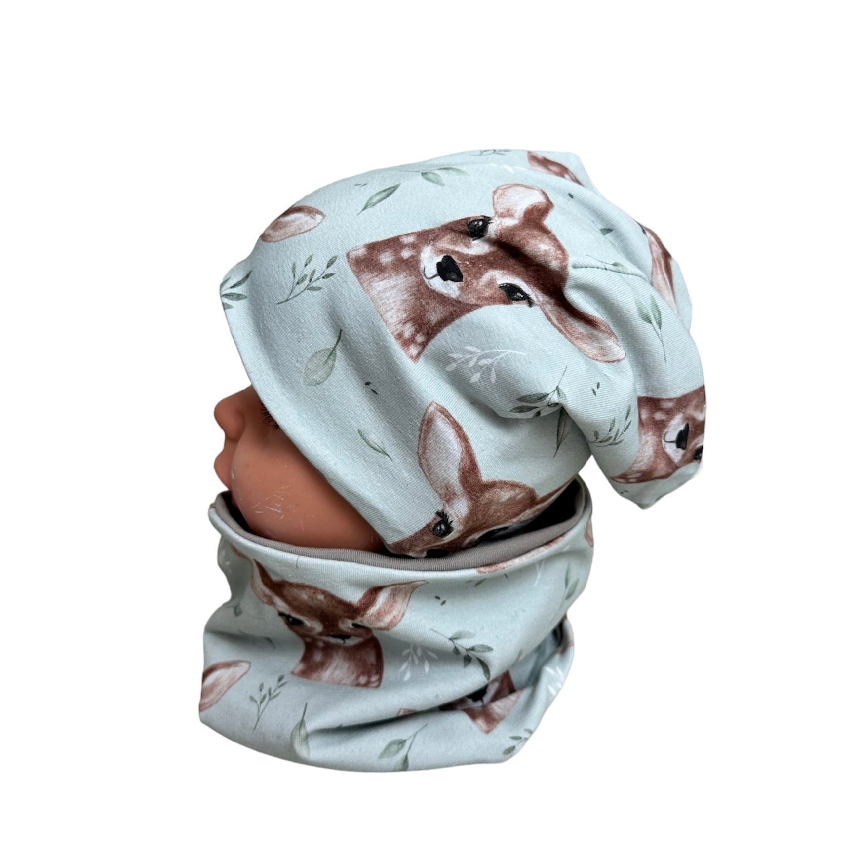 kindermütze reh mint