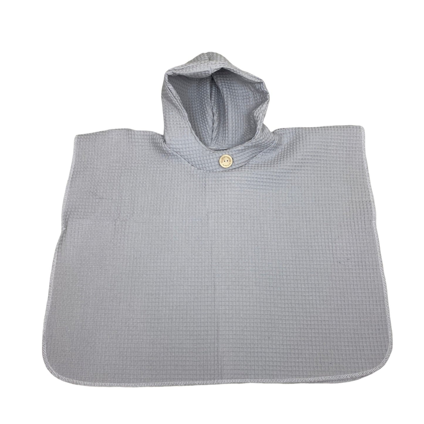 kinder badeponcho grau