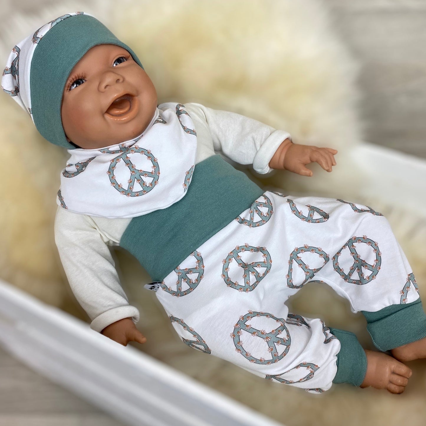 Baby bekleidungsset peace