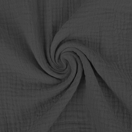 Musselin dunkelgrau