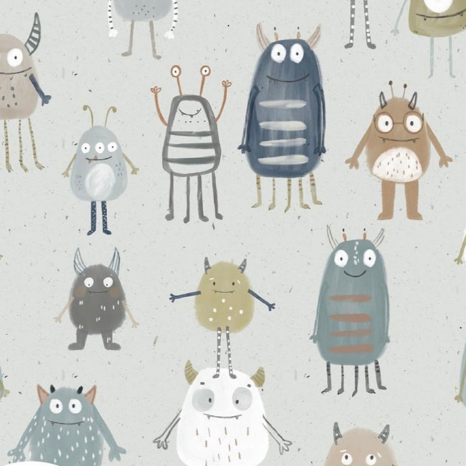 Stoff monster auf mint