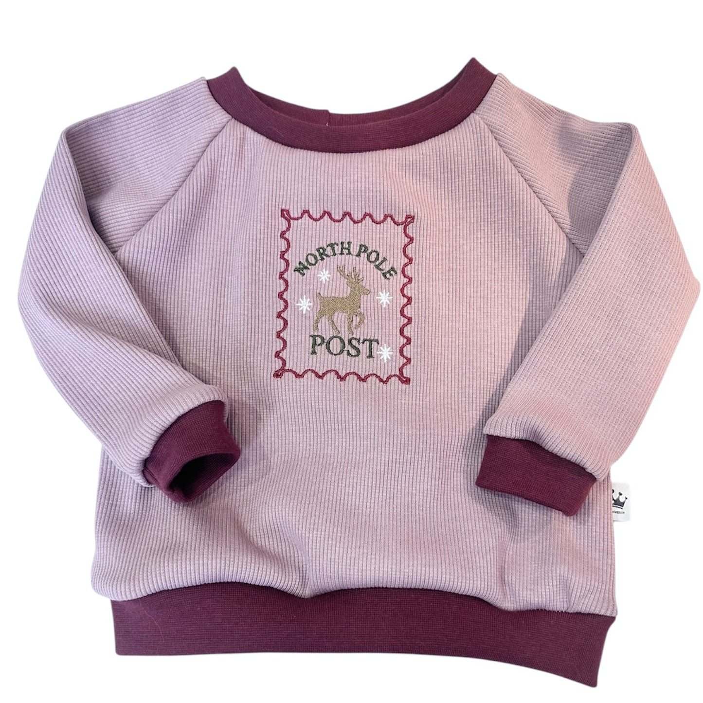 Xmas Kollektion Pullover Elch Post lila