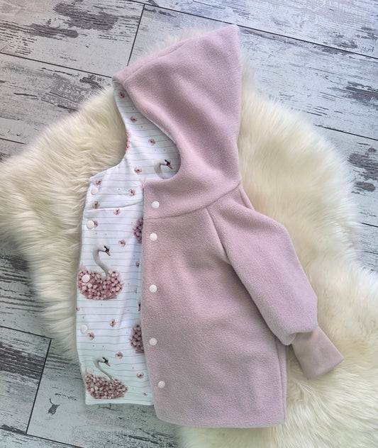 Fleecejacke Hase Blumenschwan