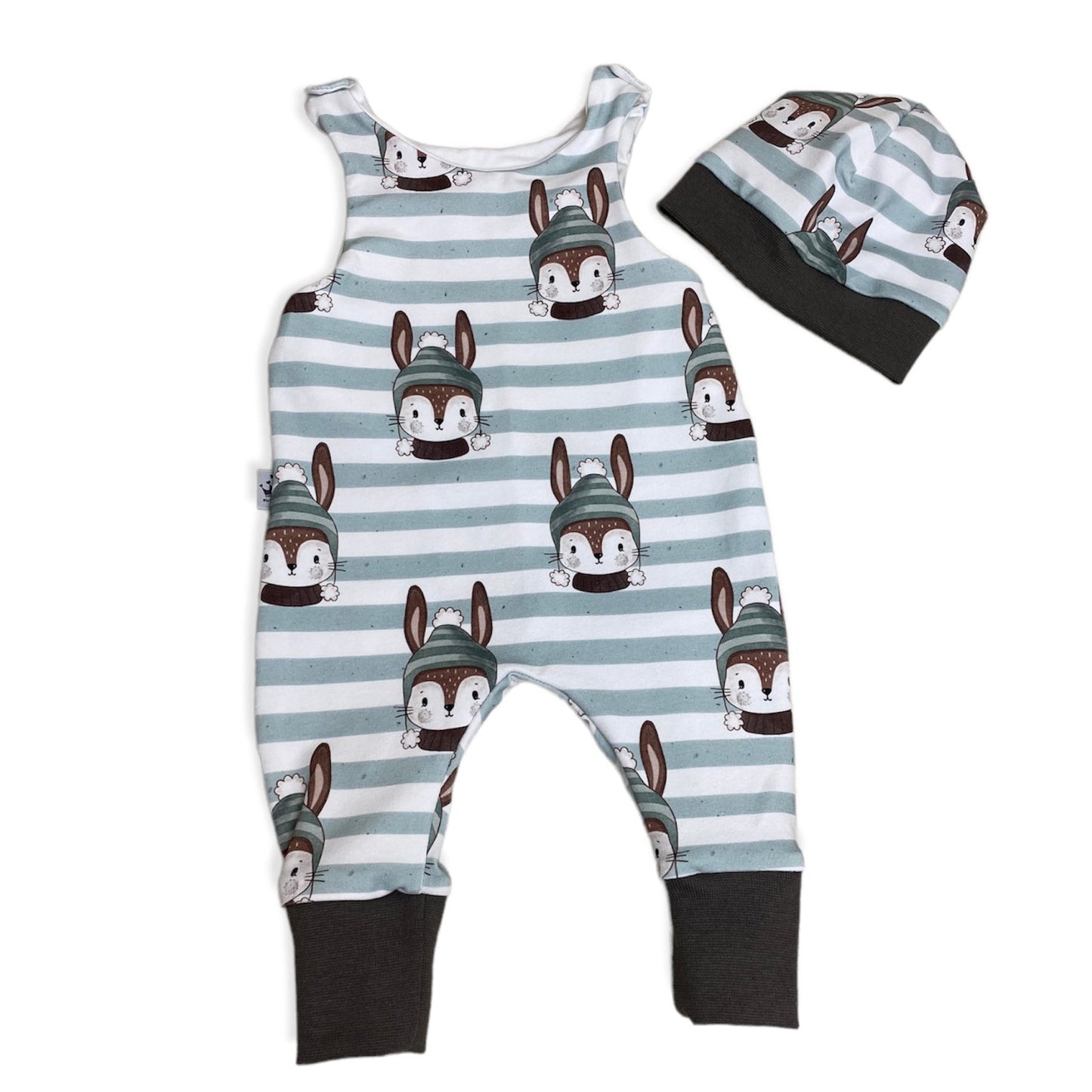 Winter bunny romper