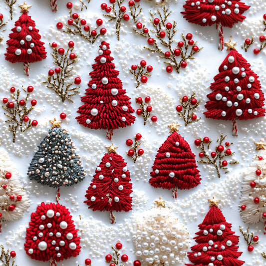 BIO Jersey rote Tannen 3d Optik    0.5m