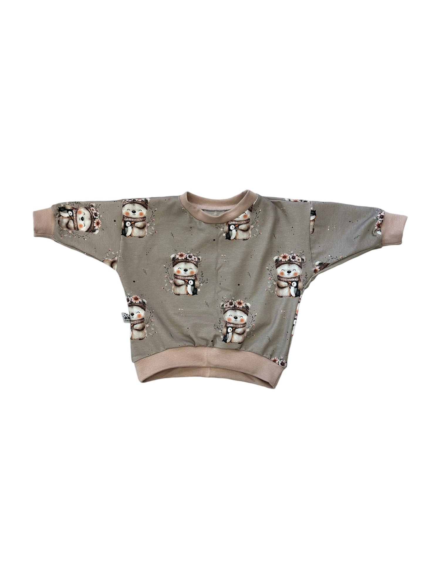 Oversized Pullover Boho Eisbär