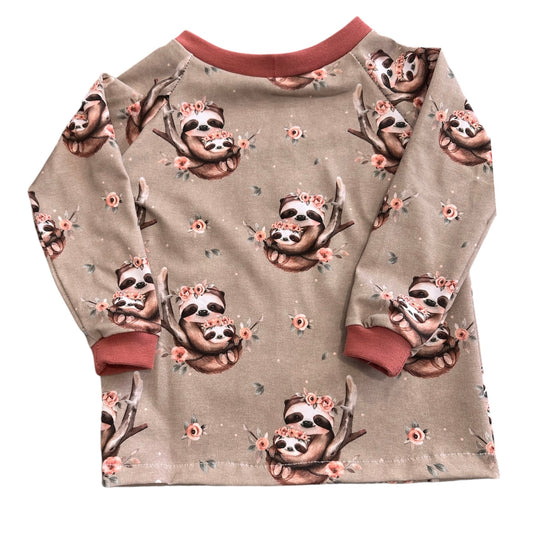 Pullover Faultierfamilie